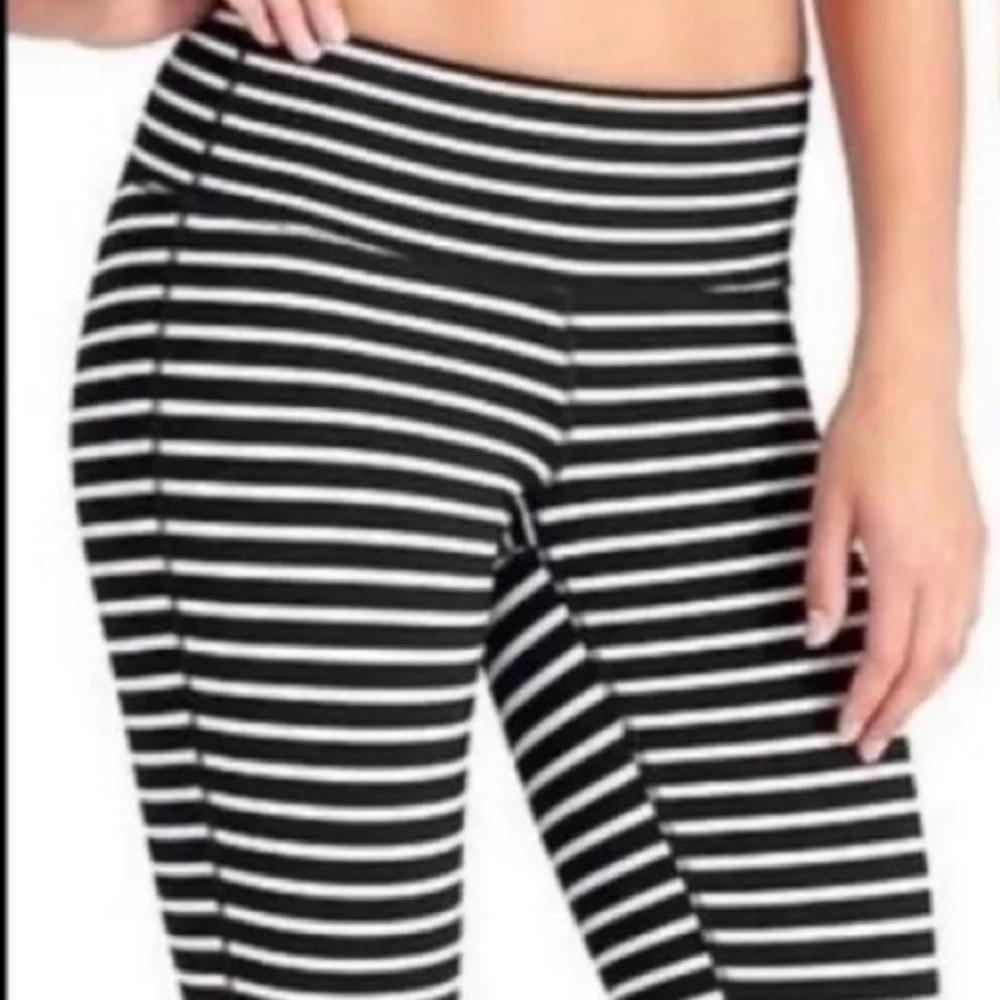 Athleta Striped Crop Legging